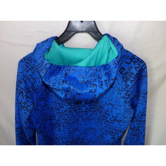 Under Armour Men's Medium Full Zip Hoodie Sweatshirt Jacket Blue - Picture 5 of 8